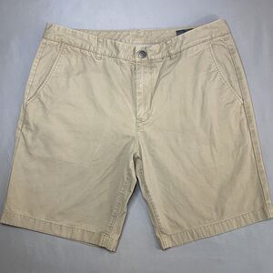 Bonobos Shorts Mens Size 36 Beige Washed Chinos 9" Inseam Preppy